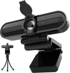 VIZOLINK W4DS HD Webcam for PC, 1080P 60fps FHD Webcam with Microphone, HD Light