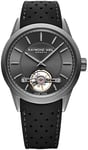 Raymond Weil 2780-TIR-60001 Freelancer Sort/Gummi Ø42 mm