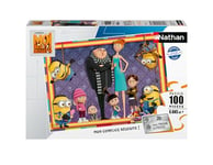 Nathan - Puzzle Enfants - Puzzle 100 pièces - La Famille de Moi, Moche et Méchant 4 - Fille ou garçon dès 6 Ans - Puzzle de qualité supérieure - Carton épais et résistant - 12001097