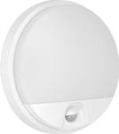 Väggarmatur Orno Agat Led 10W, Trädgårdsarmatur Med 140° Rörelsesensor, 800Lm, Ip54, 4000K, Vit