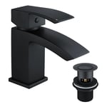 Lucia Waterfall Mono Basin Sink Tap with Slotted Waste