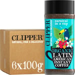 Clipper Latin American Organic Instant Coffee | 6 x 100g Jars | Bulk Buy for & |