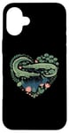 iPhone 16 Plus Cute Alligator Heart Crocodile Gator for Kids Case