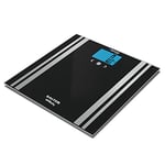 Salter 9159QVD BK3R Health Premium Bluetooth Smart Bathroom Analyser Scale, Measures Weight, Body Fat/Water, Muscle/Bone Mass, BMI/BMR, 4 User Memory, Connect to Smartphone using Salter Health App