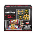 Funko Five Nights at Freddy's (FNAF) Snap: Playset - Stage with Freddy Fazbear - Gold - Mini-Figurine en Vinyle à Collectionner - Idée de Cadeau