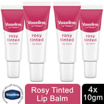 2x or 4x 10g Vaseline Lip Therapy Lip Balm Moisturising Original or Rossy Tinted