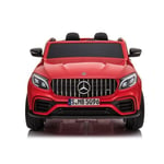 Sähköauto lapsille kaksipaikkainen Mercedes GLC 63S QLS, punainen