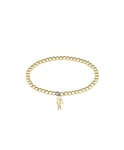 Lacoste Women's ORBE Collection Beaded Bracelet in Stainless Steel, available in Silver or Yellow Gold Ion Plating (IP)