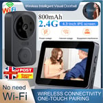 WiFi Wireless Smart Doorbell Video Phone Security Camera Door Bell Ring Intercom