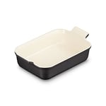 Le Creuset Héritage Plat Rectangulaire, Céramique, 26 cm, 2,4 L, Onyx, 71102261400001