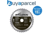 Evolution FW210TCT-40 Fine Wood Mitre/Table Saw Blade 210 x 25.4mm x 40T