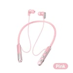 OLAF Neckband Headphones Fone Bluetooth Earphones Wireless Earbuds With Mic Sports Handsfree Bluetooth Headset Magnetic HIFI TWS-Pink-style A_XINENGJI