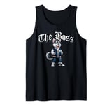 Shepsky Dog The Boss Cool Jacket Outfit Dog Mom Dad Tank Top