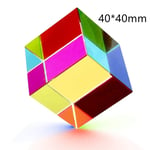 1 st Science Magic Prism Cube 3D Färg Kub Prisma För Fotografering 4cm