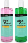 MYLEE Pre & After Care Kit with Aloe Vera Gel (2x500ml) Soothing Cooling Gel Pr