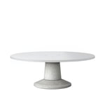 Massproductions - Colossus - Table - H730, D2400, White Laminate - Concrete - Spisebord - Chris Martin - Hvit - Laminat/Stein