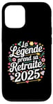 Coque pour iPhone 12/12 Pro La Légende Prend Sa Retraite Humour Cadeau Retraité 2025