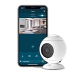 Motorola FOCUS 89 - Caméra de Surveillance Full HD 1080p- Surveillance WIFI via un Smartphone pour la Maison - Communication Bidirectionnelle Intégrée et la Rotation, Inclinaison et Zoom - Blanc