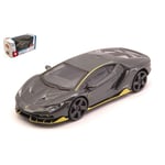 LAMBORGHINI CENTENARIO LP 770-4 2016 CARBO/YELLOW 1:43 Burago Auto Stradali