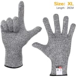 Gants de s¿¿curit¿¿ anti-coupure pour jardin PE niveau 5",haute r¿¿sistance,anti-rayures,coupe de verre polyvalente,cuisine industrielle,"jardinage - Type XL