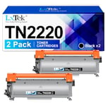 LxTek Compatible Toner Cartridge Replacement for Brother TN2220 TN-2220 TN2010 TN-2010 Compatible with HL-2130 2240 2240D 2250DN 2270DW 7360N 7055 7055W 7060D 7070DW FAX-2840 (Black,2-Pack)