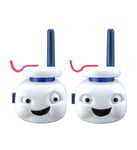 Ghostbusters Stay Puft Marshmallow Man Walkie Talkies for Kids, 2 Way Radio Long Range with character graphics and styling, Handheld Kids Walkie Talkies, Outdoor Indoor Adventure Game Play
