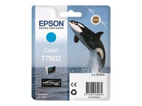 Epson T7602 - 26 ml - cyan - originale - blister - cartouche d'encre - pour SureColor P600, SC-P600