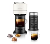 NESPRESSO by Magimix Vertuo Next 11710 Pod Coffee Machine with Milk Frother - White, White