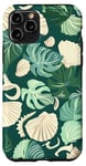 Coque pour iPhone 11 Pro Green Pop Art Tropical Coastal Petite-fille Esthétique