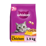 Whiskas 7+ Senior Dry Cat Food Biscuits Chicken 1.9kg