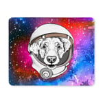 Funny Cartoon Cocker Spaniel Dog in Astronaut's Space Suit Rectangle Non Slip Rubber Comfortable Computer Mouse Pad Gaming Mousepad Mat for Office Home Woman Man Employee Boss Work