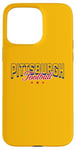 Coque pour iPhone 15 Pro Max Pittsburgh : bleu, or, rouge