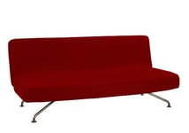 Martina Home Tunez Housse de canapé Clic Clac, Polyester Élasthanne Coton, Rouge