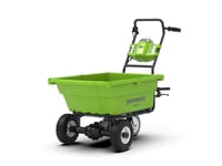 Greenworks G40gc, Motorisert Trillebår, 3 Hjul, Solide Hjul, Sort, Grønn, 100 Kg, 550 Mm - Solo