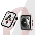 Case Screen Protector For Apple Watch Series SE 6 5 4 44mm Pink Sand