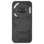 Avizar Case for Nothing Phone 2a Textured leatherette back, Black