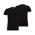 LEVIS Men's T-Shirt, Jet Black, XXL (Pack of 2)