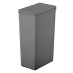 EKO - Morandi Kitchen Bin - Plastic Touch Recycling Bin - Perfect for Kitchen & Home, Dark Grey, 30 Litre