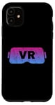 Coque pour iPhone 11 Virtual Reality VR Vintage Gamer Video lunettes vidéo