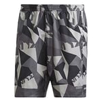 adidas Run IT Camo Shorts de Sport Homme, Grey Four f17/Grey Five, FR : S (Taille Fabricant : S 9")