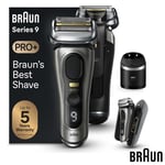 Braun Series 9 Pro+ Shaver with Cleaning, Charging Station & Power Case 9575cc