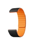 Magneettinen silikoniranneke Garmin QuickFit 26 mm kellolle Oranssi