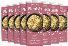 Plenish Organic Unsweetened Oat Milk 8 x 1 Litre