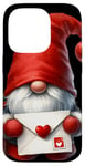 Coque pour iPhone 14 Pro Valentines Gnome Dad Heart Love Letter For Valentines Day