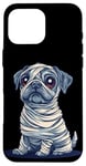 Coque pour iPhone 16 Pro Max Chien mignon comme momie pour les amoureux des chiens et des momies