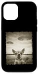 Coque pour iPhone 12/12 Pro Chihuahua Chien Selfie Vieux Téléphone Photo Drôle Observation OVNI