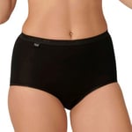 Sloggi Trosor 2P Basic Plus Maxi Briefs Svart bomull 42 Dam