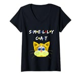 Womens Smelly Cat Smelly Cat TV Funny Tee Women Men Cool Graphic V-Neck T-Shirt