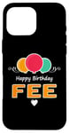 Coque pour iPhone 16 Pro Max Joyeux anniversaire en disant Fee