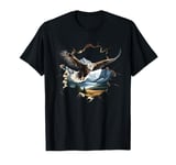 Elegant American Bald Eagle In Flight Photo Portrait T-Shirt